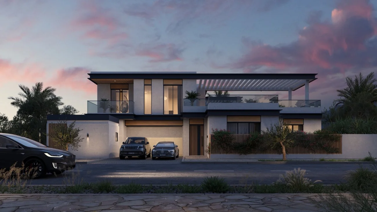 Al Naseem contemporary villa, illustrative rendering