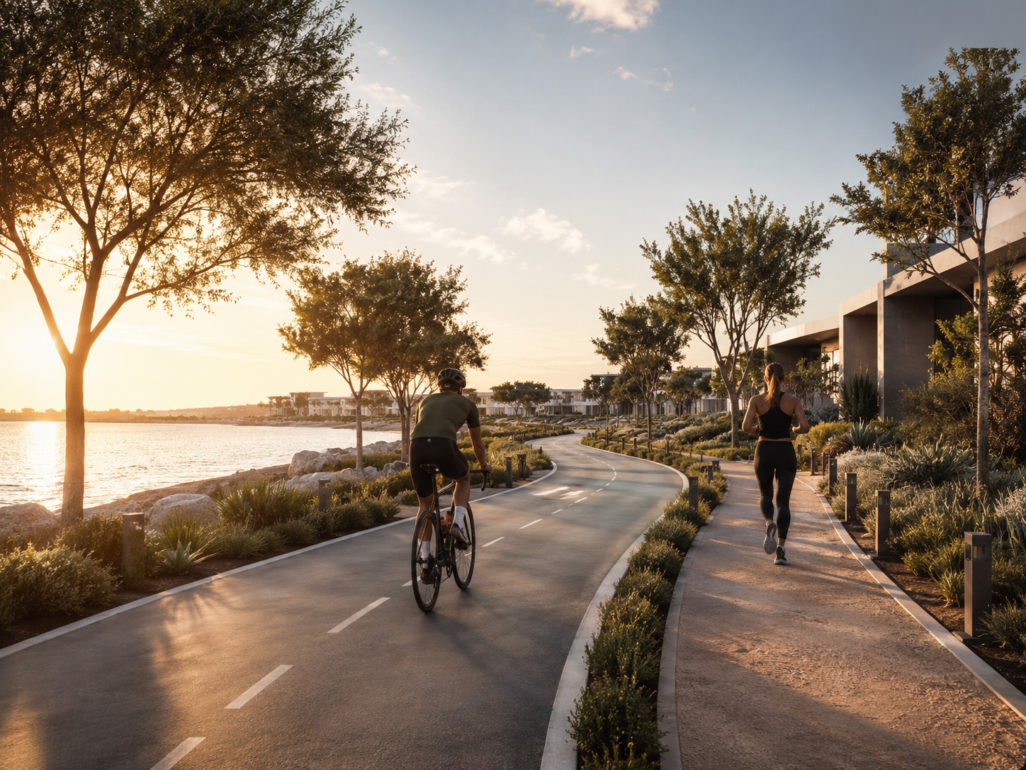 Cycling and jogging trails