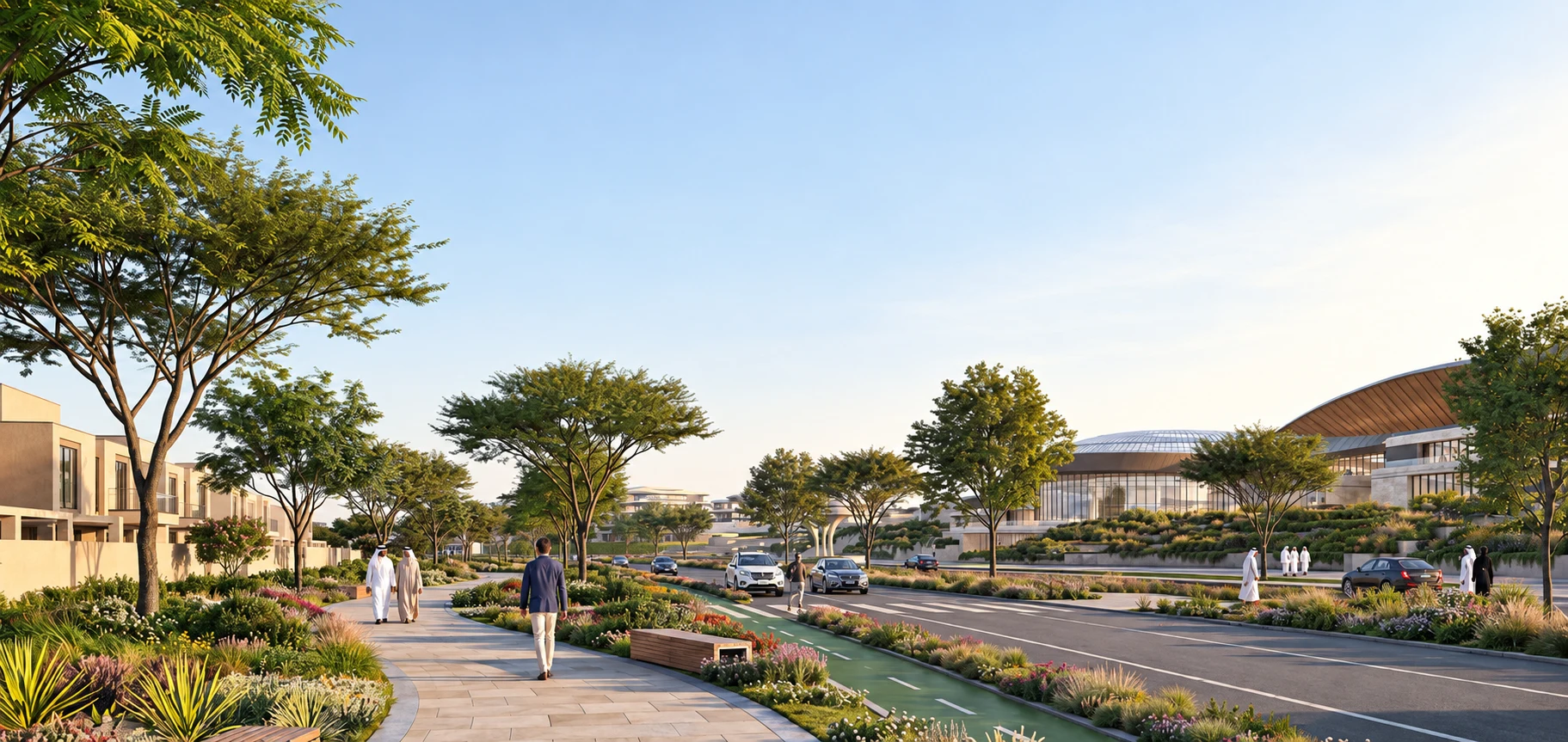 Illustrative Wadeem Gardens community setting, enhanced developer rendering